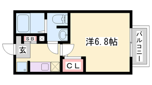 林崎松江海岸駅 徒歩8分 1階の物件間取画像